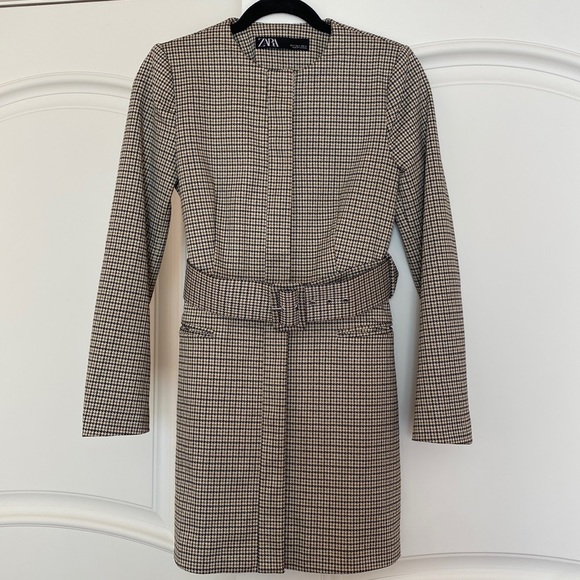 Zara Dresses & Skirts - Jacket belt dress ❤️